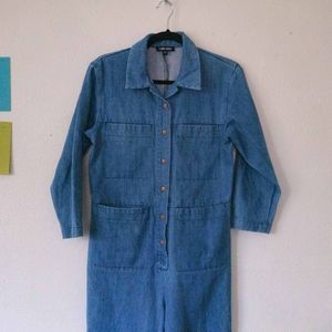 Ilana Kohn Tia Coverall Jumpsuit Utility Suit Light Denim 4P